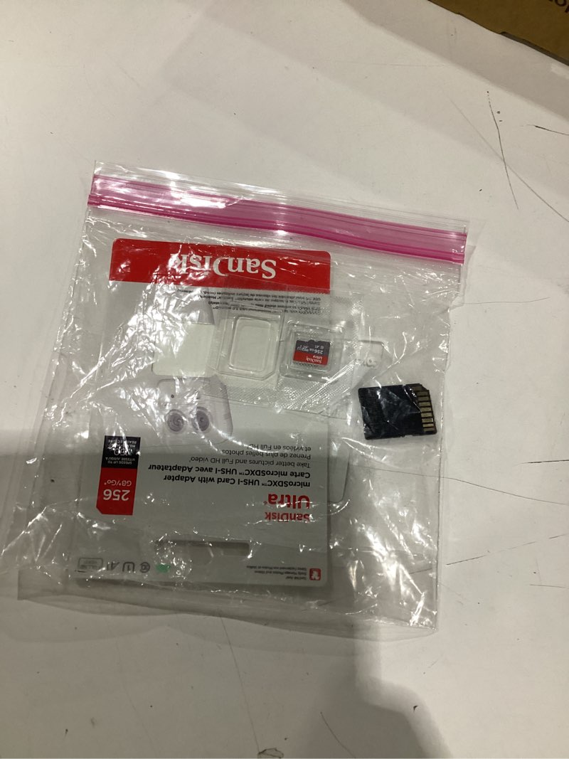 Condition photo showing Good Condition for SanDisk 256GB Ultra microSDXC UHS-I Memory Card with Adapter - Up to 150MB/s, C10, U1, Full HD, A1, MicroSD Card - SDSQUAC-256G-GN6MA [New Version] 256GB Memory Card Only