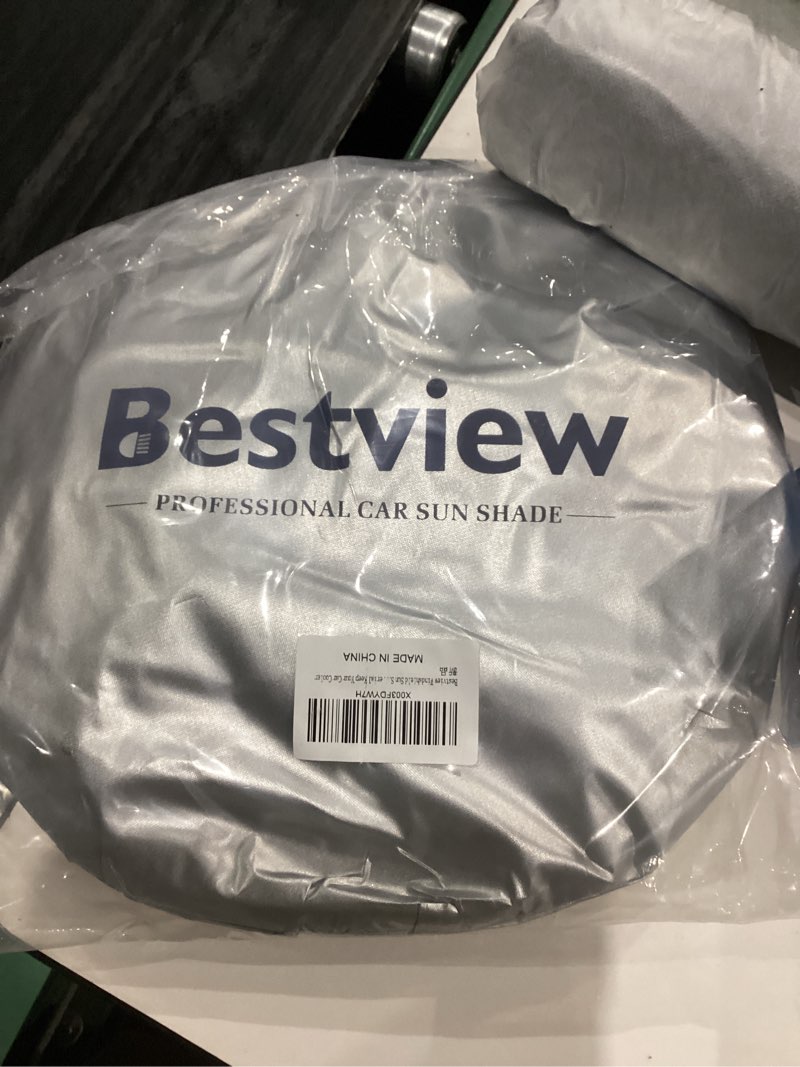 Condition photo showing New/Like New for Bestview Windshield Sun Shade for Dodge Ram 1500 2009-2018, Custom fit Front Window Sun Shade Sun Shade Protective Film Blocks UV Heat, Foldable 3 Layer 210T Material Keep Your Car Cooler 2009-2018 Dodge Ram 1500