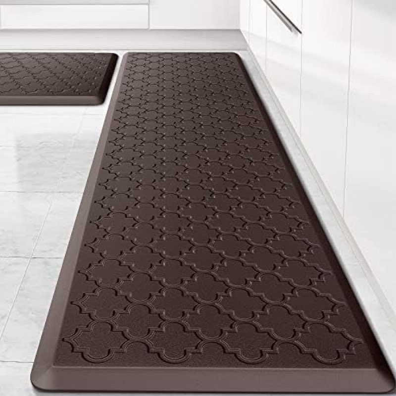 kitchen mats for floor, 2pcs kitchen rugs, cushioned anti-fatigue waterproof non-slip kitchen mats s