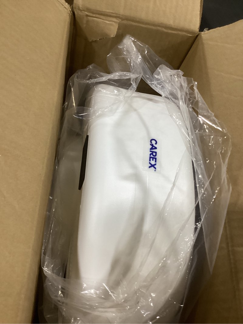 Condition photo showing Good Condition for Carex Toilet Seat Riser, Adds 5 Inches of Height, Elevated and Raised Toilet Seat with 300 lbs Capacity, Standard Riser for Elderly and Handicap, Universal, Slip-Resistant, White 5 Inch (Pack of 1) Toilet Seat Riser