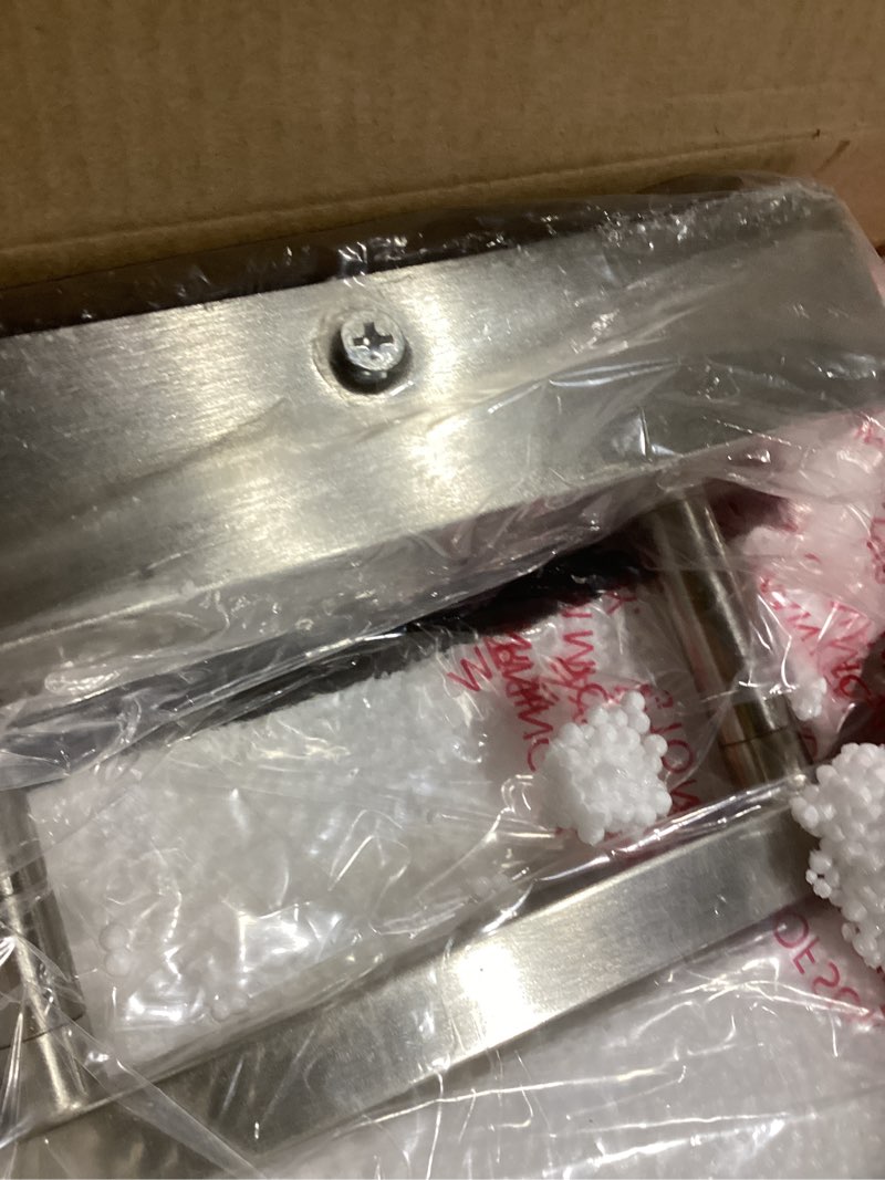 Condition photo showing Good Condition for LED Modern Bathroom Light Fixtures Over Mirror, 4-Light Brushed Nickel Vanity Lights with 5 Color Modes, Dimmable Bathroom Vanity Light with Crystal Bubble Glass, 2700K-6500K Adjustable, ETL 4 Lights