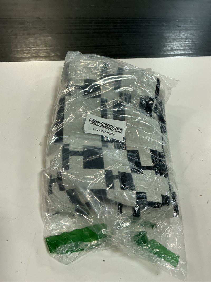 Condition photo showing Good Condition for croker horse new 22x22'' inches throw pillow cushion covers - black h letter white color chenille jacquard embroidery luxury modern style couch sofa bed pillow cover for living room bedroom black h 22" x 22" (pack of 1)