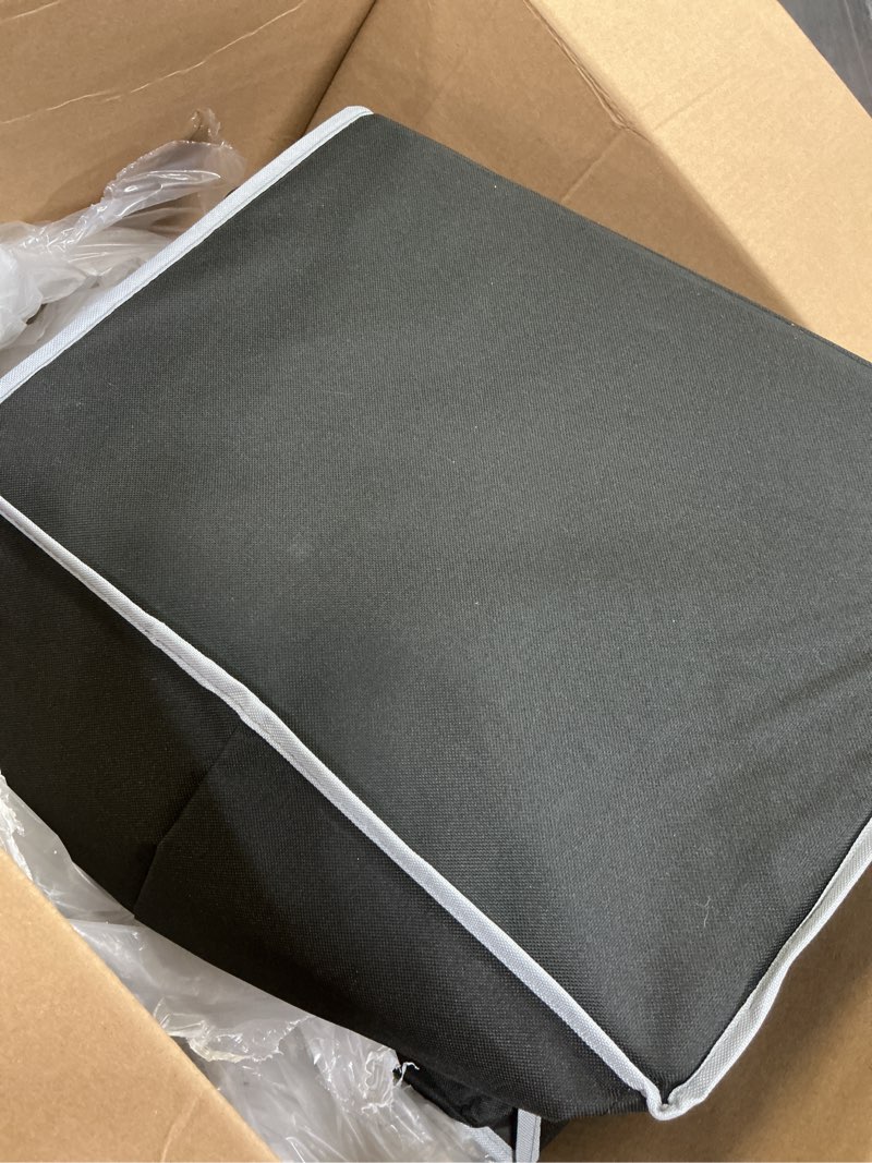 Condition photo showing As Is for SOLEDI Double Laundry Hamper with Lid, 47.8 Gal (180L) Large Laundr Basket 2 Section with 2 Side Poc