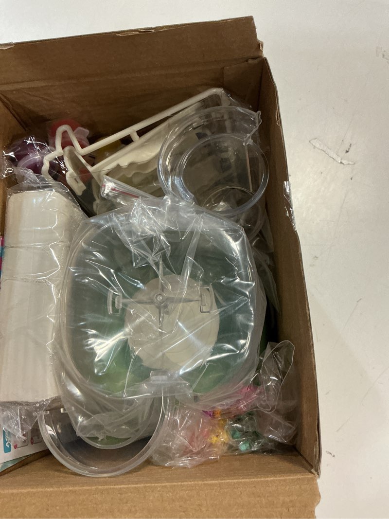 Condition photo showing New/Like New for Mini Pottery Wheel for Kids - Fingertip Pottery Painting Craft Kit with 2.3in Turntable, Clay and Flowers, Mess Free Arts & Crafts Toys Birthday Christmas Gift for Girls Boys 6 7 8 9 10 11 12+, Green