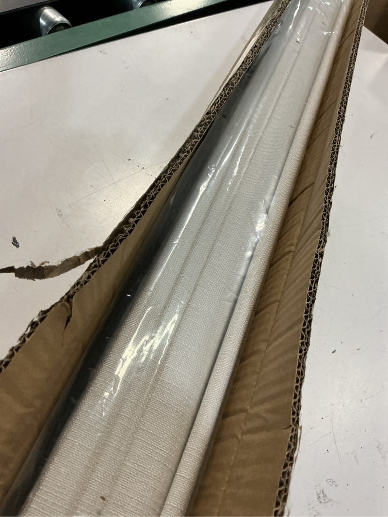Condition photo showing Good Condition for lazblinds no tools no drill cordless roman shades for windows, blackout thermal insulated uv blocking window blinds, lightweight fabric blinds for indoor windows, 36" w x 60" h, blackout - white white 36" w x 60" h