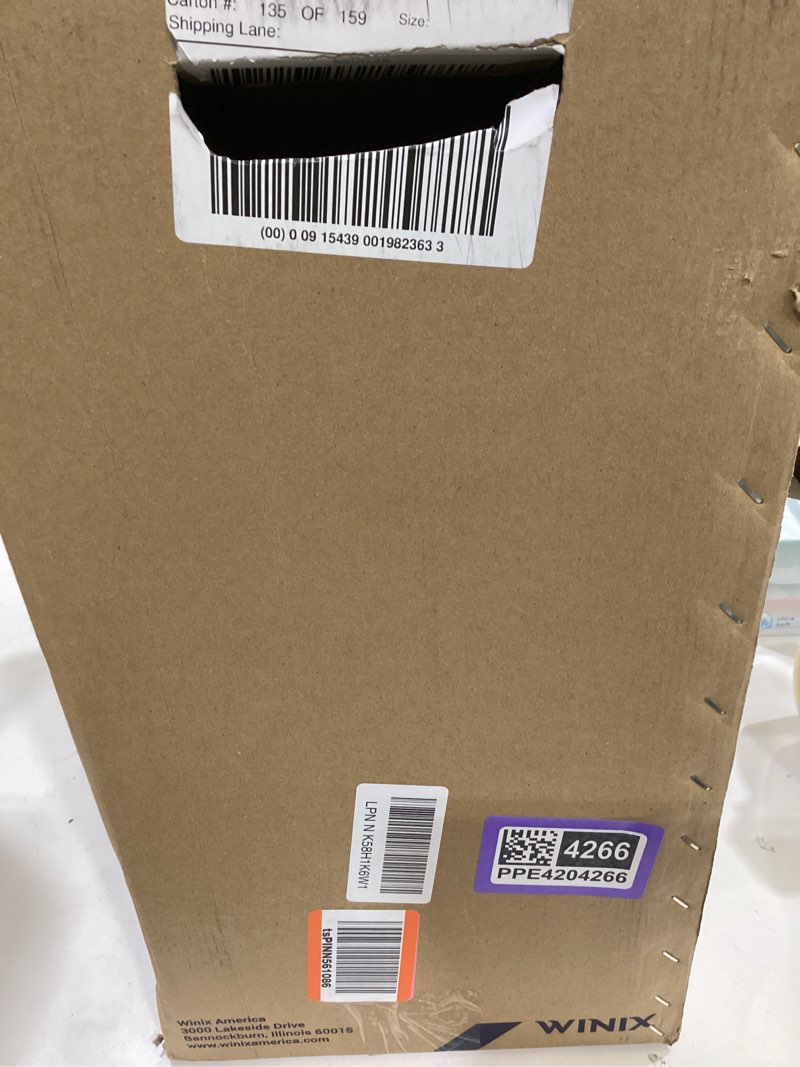 Condition photo showing Good Condition for winix 5520 air purifier for home large room up to 1882 ft² in 1 hr with air quality monitor, true hepa, high deodorization carbon filter and auto mode, captures pet allergies, smoke, dust. black air purifier