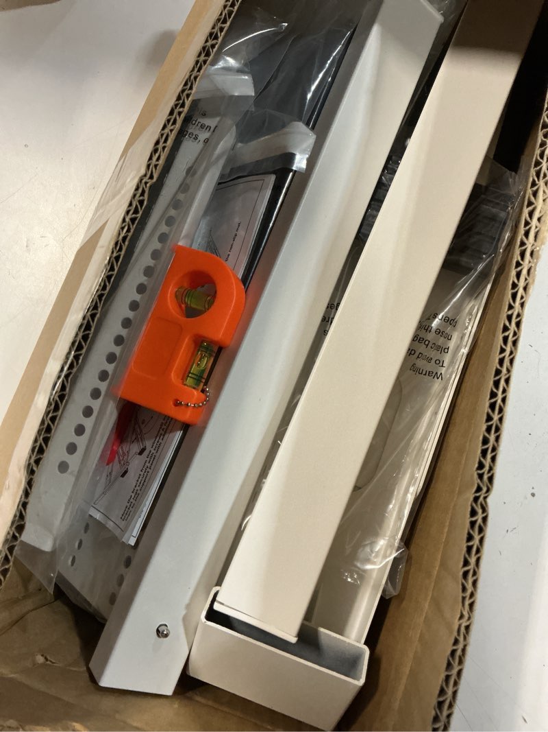 Condition photo showing As Is for window ac bracket no drilling, heavy duty drilless window air conditioner support brackets with 2 arms, a/c holder for 5000 btu to 24000 btu outdoor ac window units, max 350 lb capacity