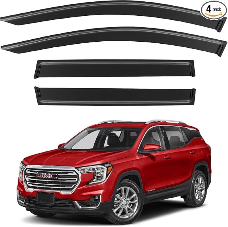 Window Visors Rain Guards Shield for 2018-2024 GMC Terrain
