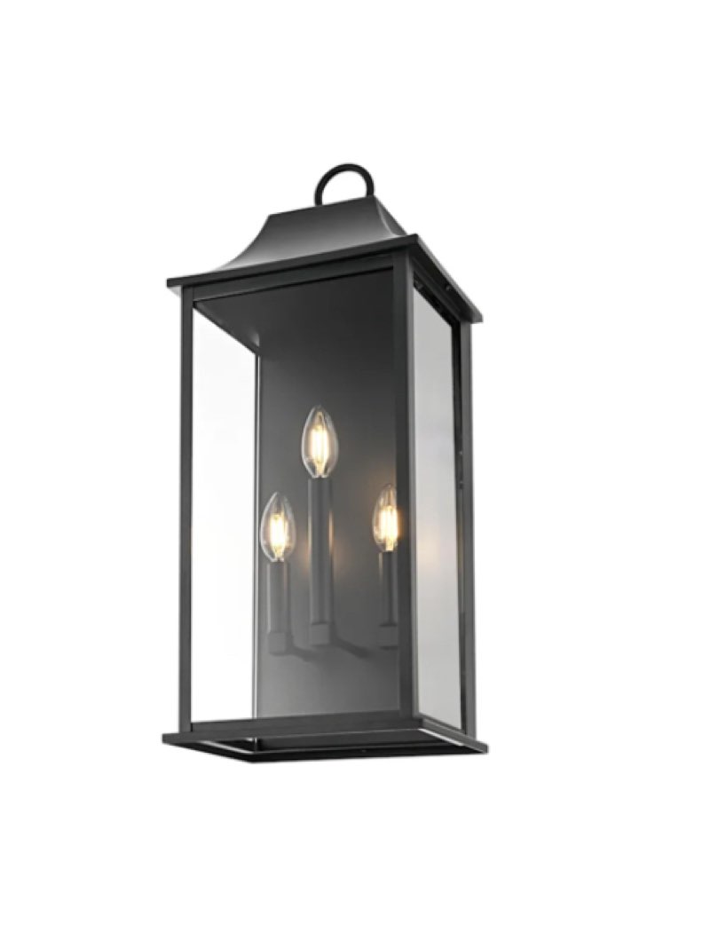 Elegant Lighting Shepard 3 Light 25" Tall Outdoor Wall Sconce
