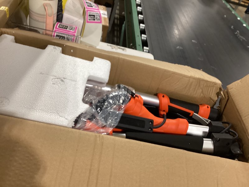 Condition photo showing Good Condition for drywall sander, 1000w popcorn ceiling removal tool, automatic drywall sander with vacuum dust collection, led light, 6 variable speed 800-2200rpm, foldable & extendable handle,15pcs sanding discs