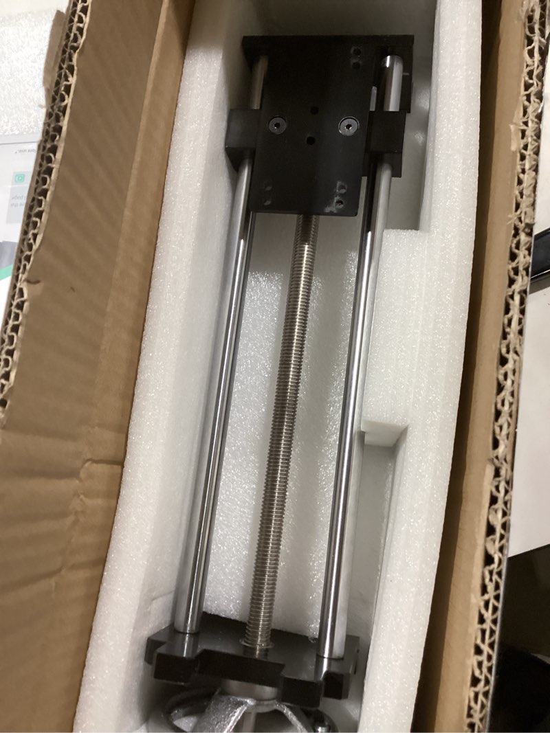 Condition photo showing Good Condition for Force Gauge Stand Manual Force Test Stand, Hand Wheel Operated, with 250mm/9.8’’ Stroke, 1 Pcs Testing Clamp and Fixed Clamp, Compression and Tension Testing (for ZMF Force Gauge) 250mm Stroke