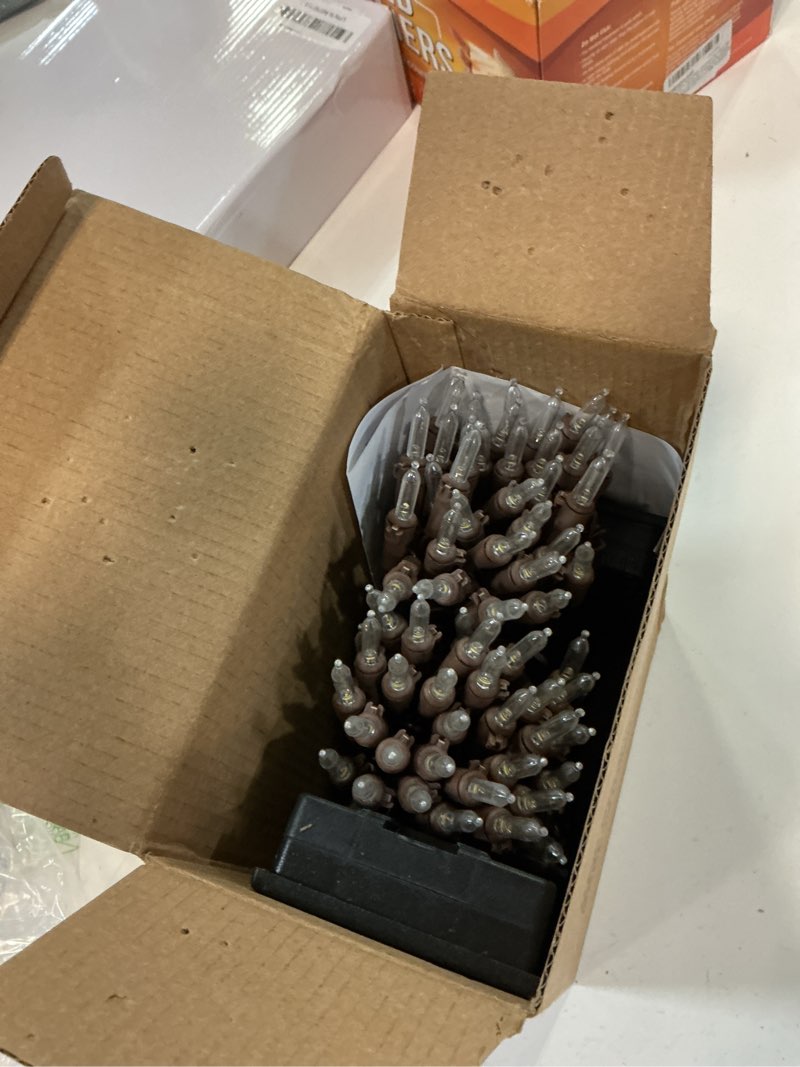 Condition photo showing Good Condition for Vigdur Solar String Lights Outdoor - 2 Packs 28ft 70 Count String Lights on Brown Wire Cord, Solar Powered Christmas Lights for Patio Home Party Garden Decor