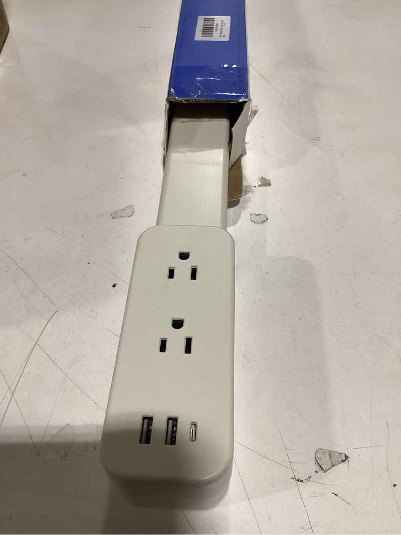 Condition photo showing Good Condition for Electrical Outlet Extender Stick - Features USB-A, USB-C and 2 AC Outlets, Extends 22"-34", Rotates 180° Access Hard-to-Reach Outlets, Wall Plug Power Socket Expander Nightstands, Sofa, Desks and More