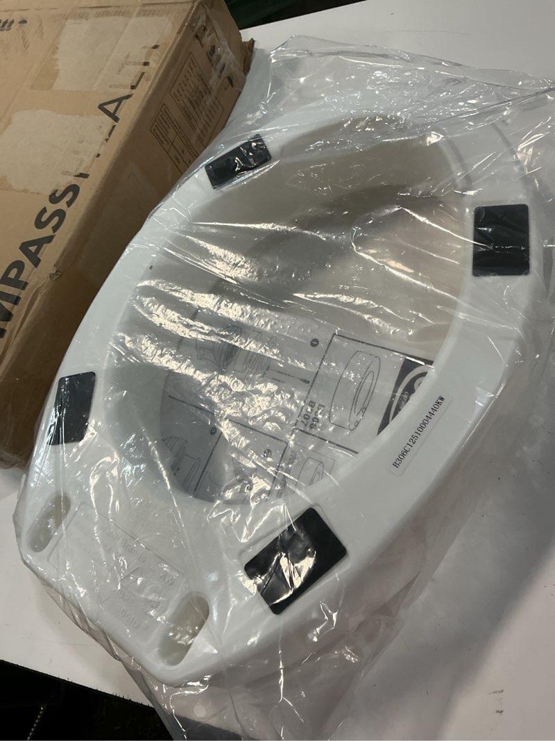 Condition photo showing Good Condition for carex toilet seat riser, elongated raised toilet seat adds 3.5 inches to toilet height, for assistance bending or sitting, 300 pound weight capacity toilet riser