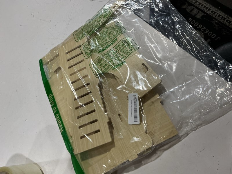 Condition photo showing As Is for large guinea pig hideout, upgraded wooden guinea pig castle with guinea pig ramp, easy to assemble guinea pig house for small animal house habitat or hamster hideout/rabbit hideout