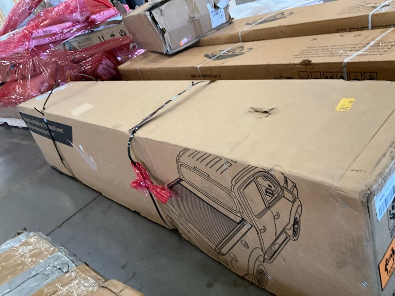 Condition photo showing Good Condition for retractable hard truck bed tonneau cover fits 2014-2026 chevy silverado/gmc sierra 1500 5'8" (69.9”) bed, matte black aluminum(installation breakdown video at the end of the details page)