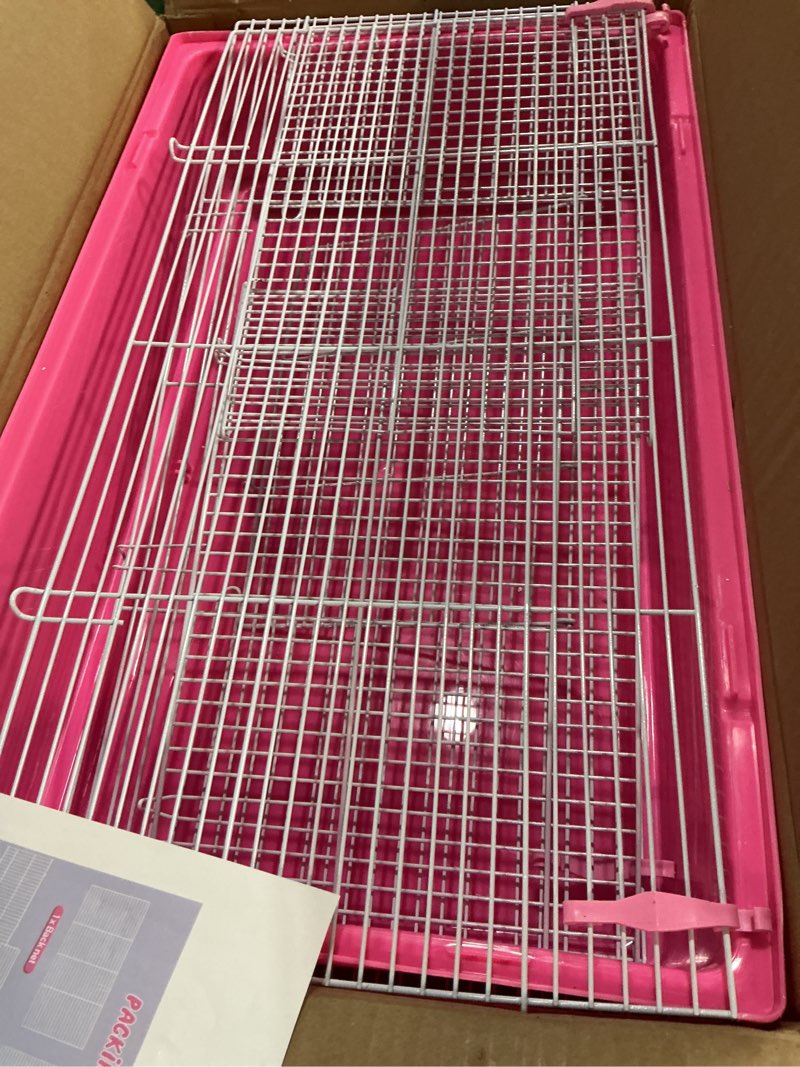 Condition photo showing Good Condition for hamster cage for hamsters, gerbils, mice, rats, small guinea pigs and other small animals. large pink
