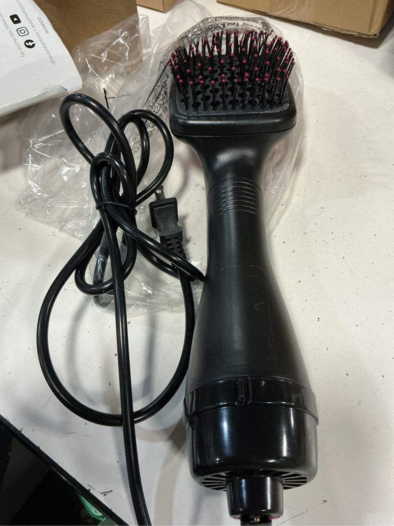 Condition photo showing Good Condition for revlon one-step hair dryer and styler, all-in-one hair brush straightener for salon-quality smooth & straight styles, black 1 count (pack of 1) black
