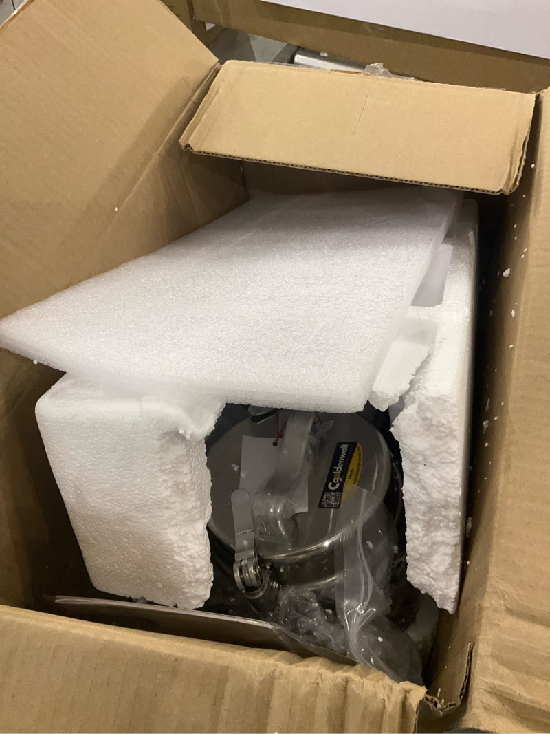 Condition photo showing As Is for CGOLDENWALL 700g Electric Grain Grinder Mill Safety Upgraded 2400W High-speed Spice Herb Grinder Commercial Superfine Grinding Machine Dry Cereals Pulverizer CE 110V (700g Swing Type)