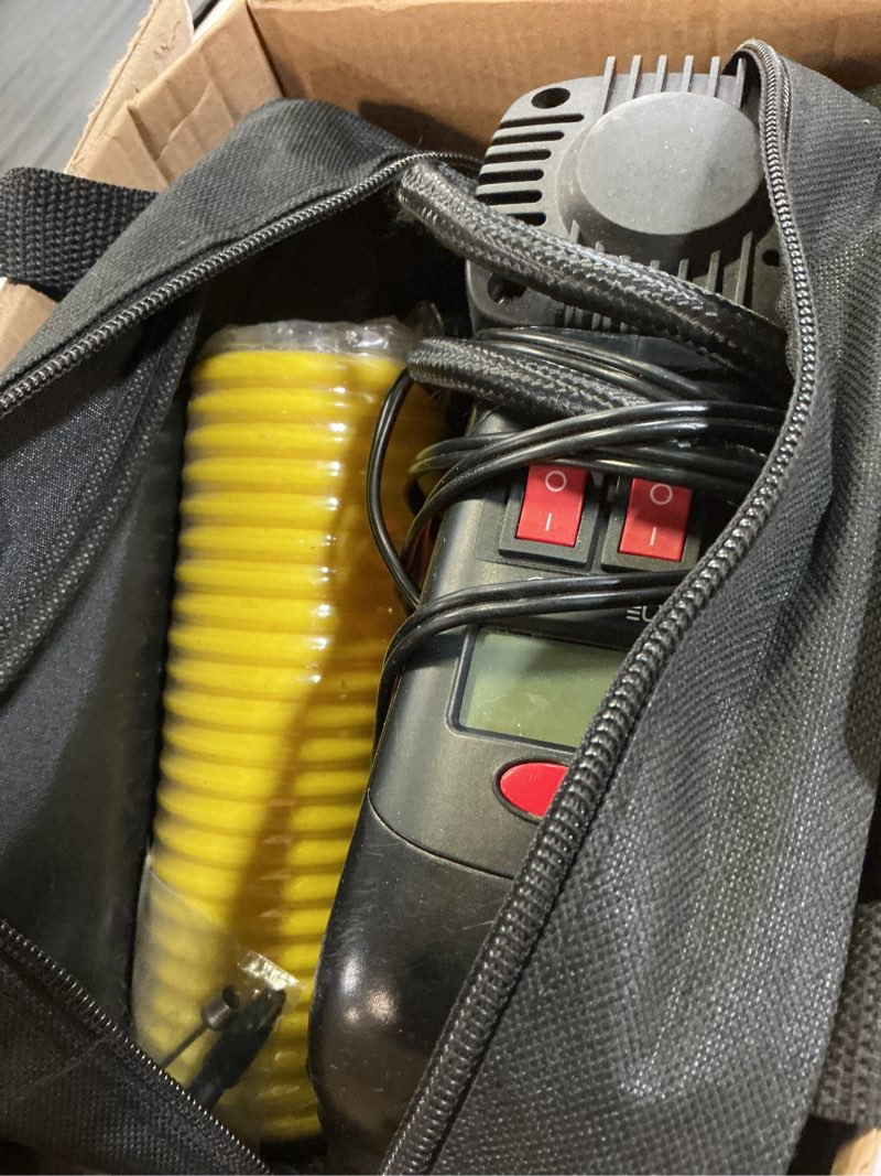 Condition photo showing Good Condition for hyper tough dc 12v heavy duty direct drive digital tire inflator with detachable led light