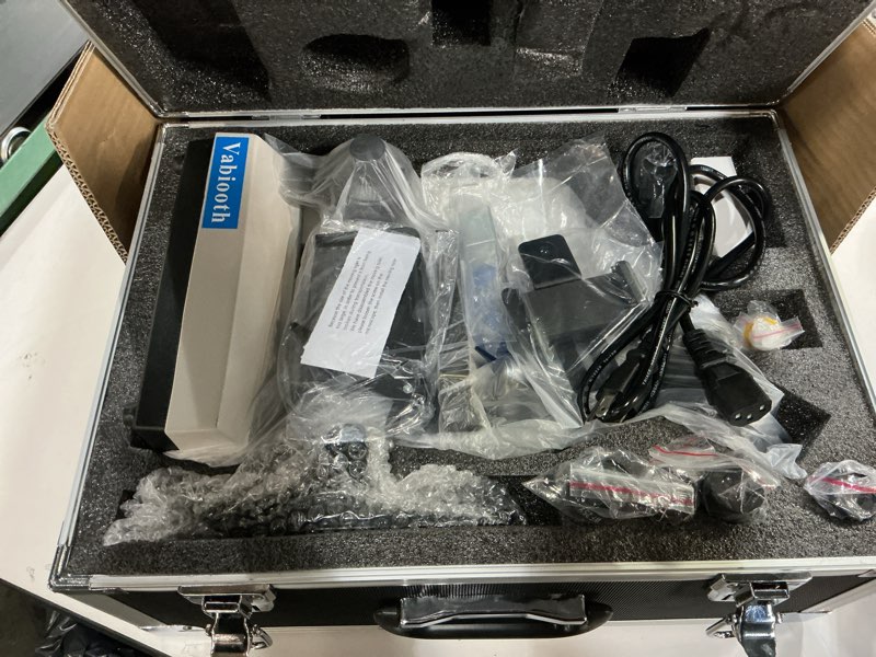 Condition photo showing Good Condition for [Darkfield Blood Model] Lab Darkfield & Brightfield Vabiooth Trinocular Compound Microscope 40X-2500X Magnification with 7" Monitor 5MP E-Eyepiece, Adjustable Mechanical Stage, LED Illumination 7" - Darkfield Blood