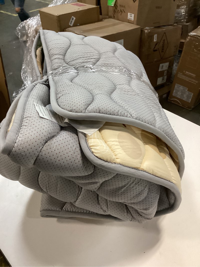 Condition photo showing Good Condition for Blissful Diary Baby Play Mat, 59x59 Thick and Larger Soft Cushioned Foam Mat for Floor, Non-Slip Washable Playmat for Toddlers, Earth Tones Design Earth Tones 59" X 59"