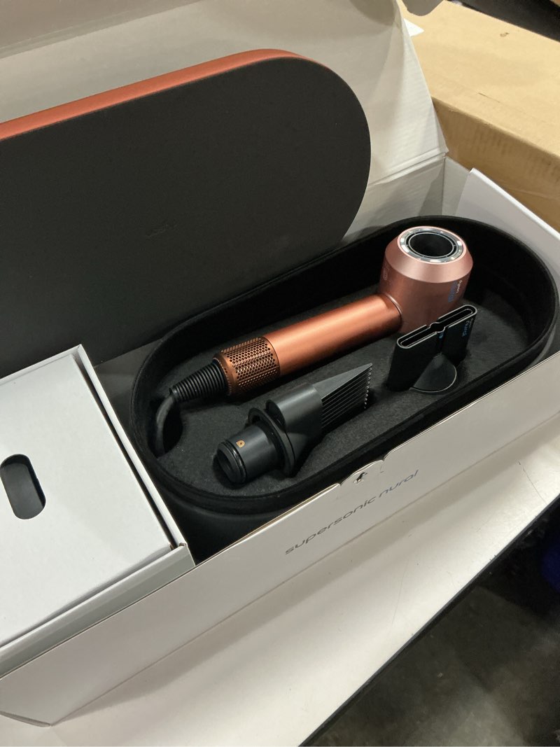 Condition photo showing New/Like New for dyson supersonic nural™ hair dryer amber silk