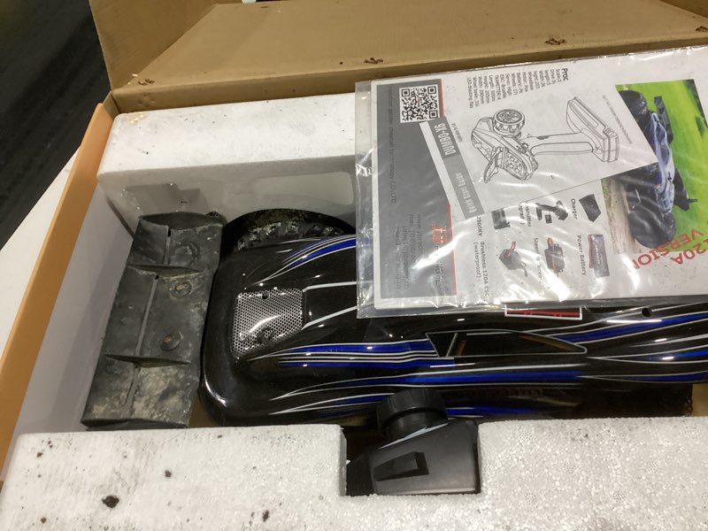 Condition photo showing As Is for Jlbracing Cheetah 21101 1:10 RTR Brushless RC Truck, 80km/h High Speed with 120A ESC, 4WD Off-Road Monster Truck IPX7 Waterproof, Electric RC Car for Adults - All Terrain for Snow/Sand