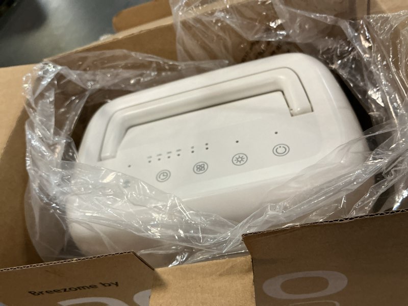Condition photo showing Good Condition for 60 oz dehumidifiers for home, dual-semiconductor quiet dehumidifier with timer sleep mode auto-off 7 colors light portable small dehumidifiers for bathroom, cloakroom, rv white