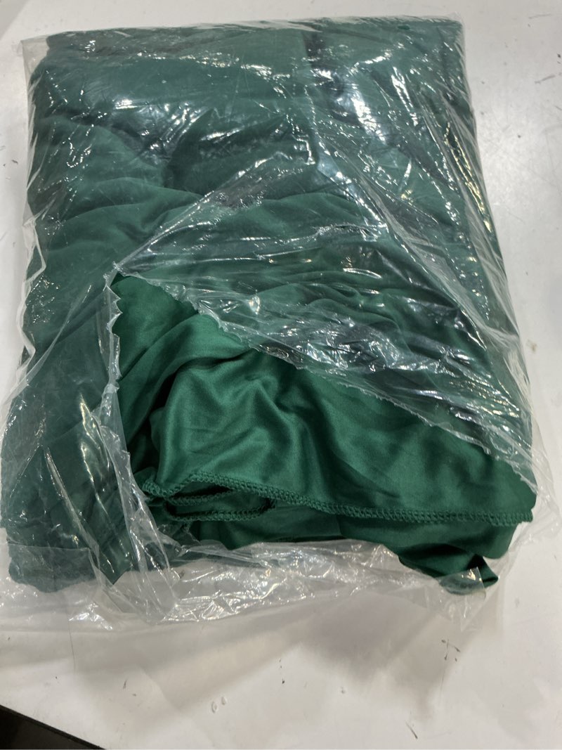 Condition photo showing Good Condition for 10ft×12ft forest green backdrop curtains for wedding parties, 2 panels wrinkle free polyester photo backdrop drapes back drop cloth for birthday photography background w5' x h12'(2 panels) forest green