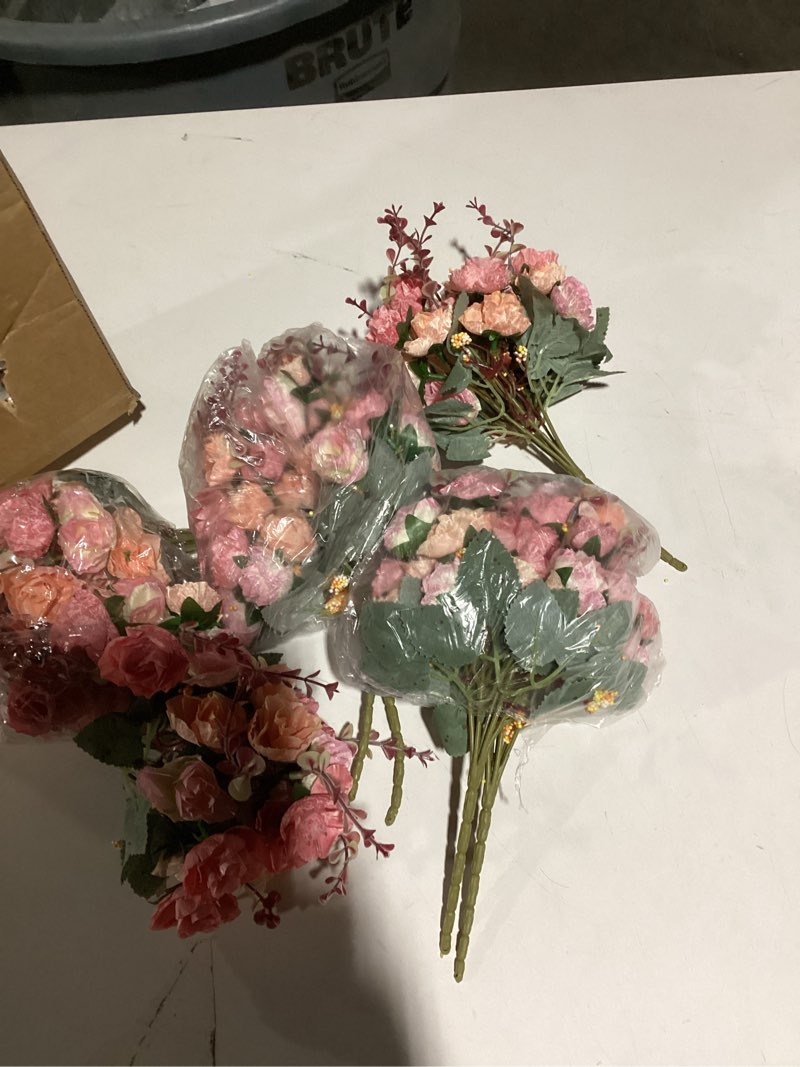 12 Pcs Flower Wall Panel Floral Backdrop Artificial Flower Wall Backdrop Faux Flower Panel for Wedding Flower Wall Decor Silk Flower Wall Panels Backdrop for Wedding, Party, Home (Pink)