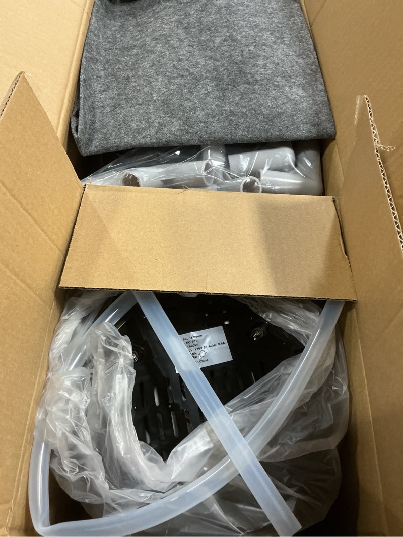 Condition photo showing Good Condition for Upgraded Portable Sauna for Home?Relaxation, Steam Sauna for Home with Steamer, Remote Control, Folding Chair, 9 Levels