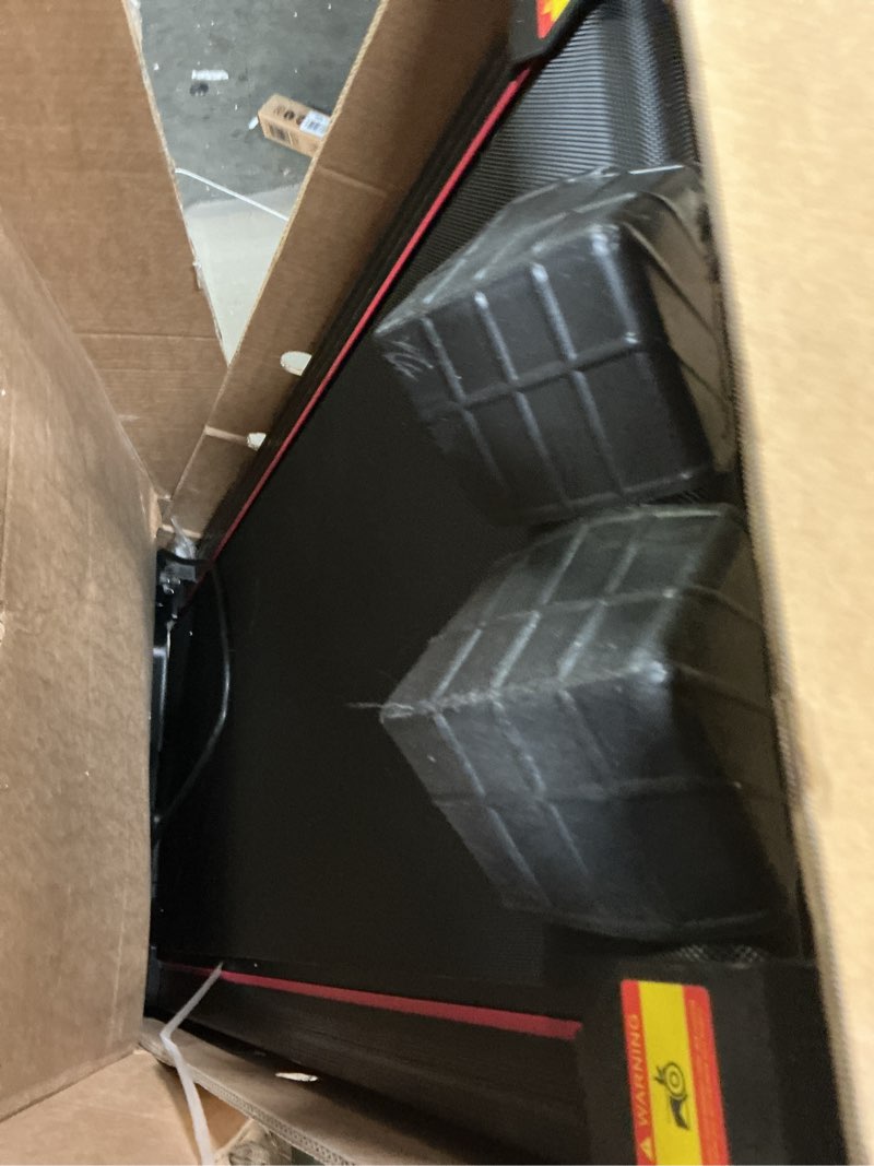 Condition photo showing As Is for Walking Pad Under Desk Treadmill, Portable Small Treadmills for Home and Office, 2.5HP Ultra Quiet Brushless Motorized Walking Jogging Running Machine with Remote Control& App Control 9%&4 Levels Incline