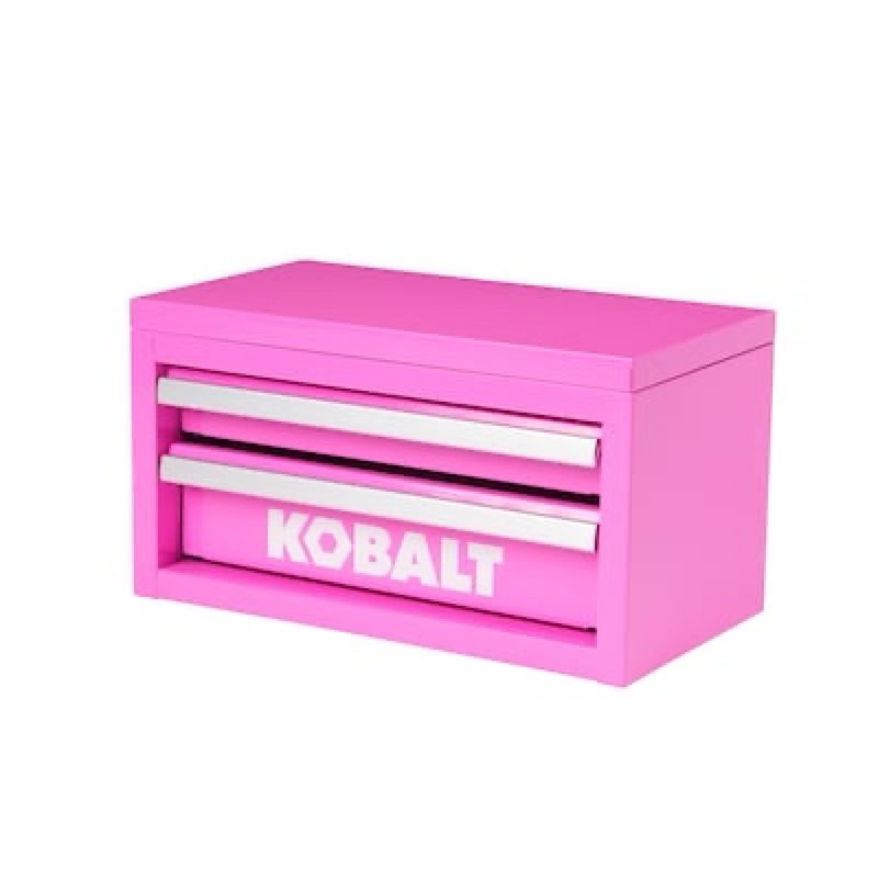 Kobalt mini 10.83-in W x 5.91-in H x 5.91-in D Hot Pink Steel Tool Box
