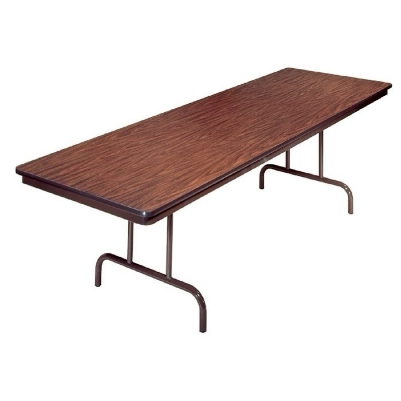 Brown wooden folable leg table