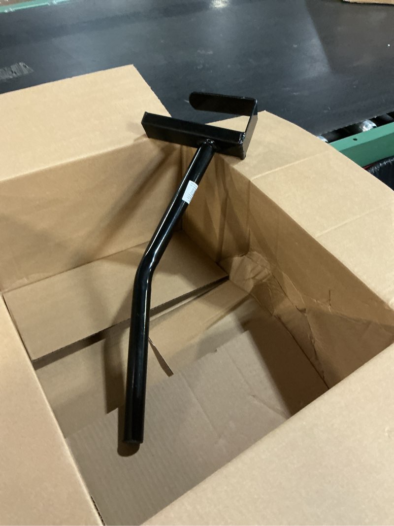 Condition photo showing As Is for horze portable saddle rack | hangs on stall walls or doors - black - one size black one size