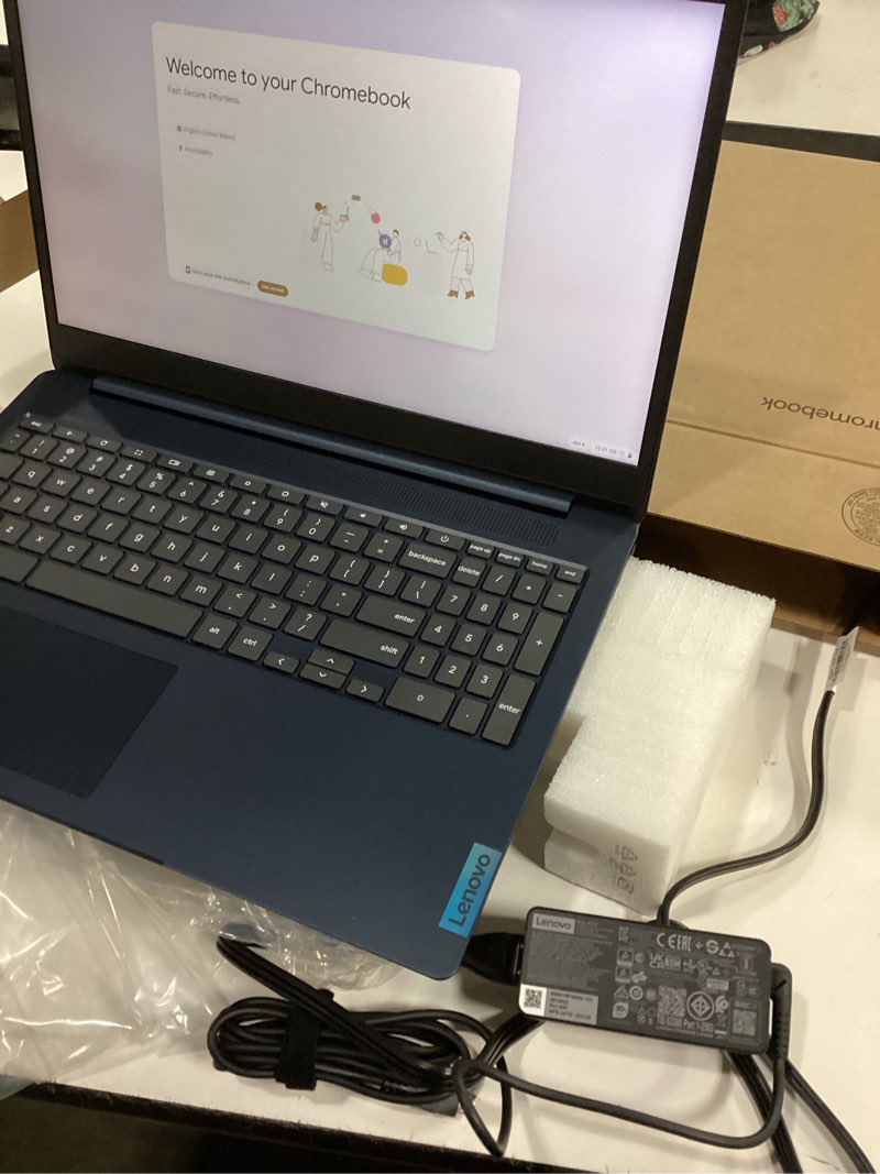 Condition photo showing New/Like New for Lenovo IdeaPad 3i Chromebook, 15.6” FHD Display, Intel Celeron N4500, 8GB RAM, 64GB eMMC, 1920x1080 px, 720p Camera, Chrome OS, Abyss Blue 8GB RAM | 64GB eMMC IdeaPad 3i Chromebook