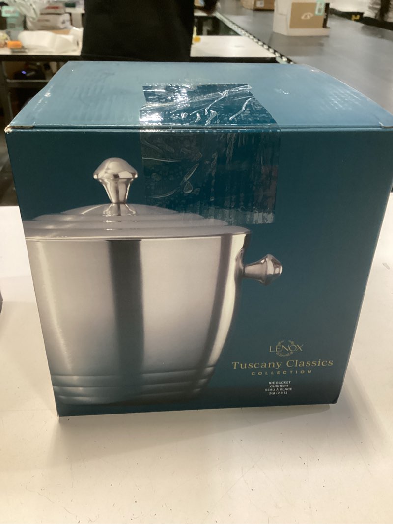 Condition photo showing New/Like New for Lenox Tuscany Classics Stainless Steel Ice Bucket Silver