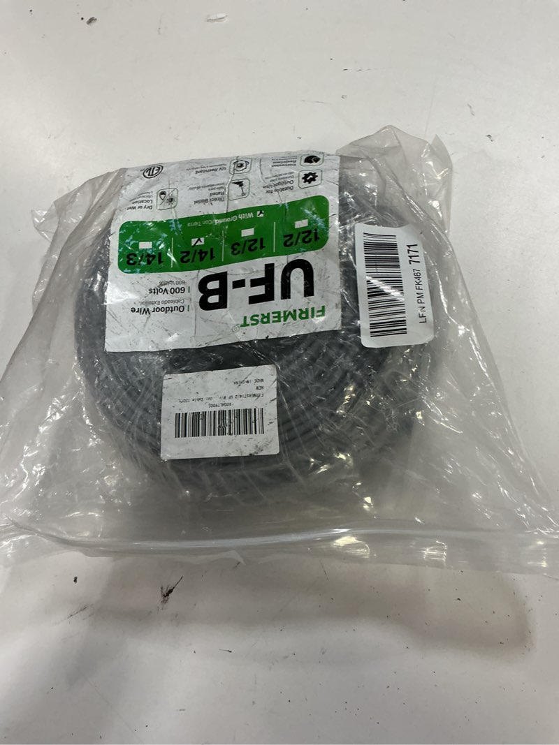 Condition photo showing Good Condition for firmerst 14/2 uf wire outdoor direct burial underground feeder cable 150ft etl listed 150 ft
