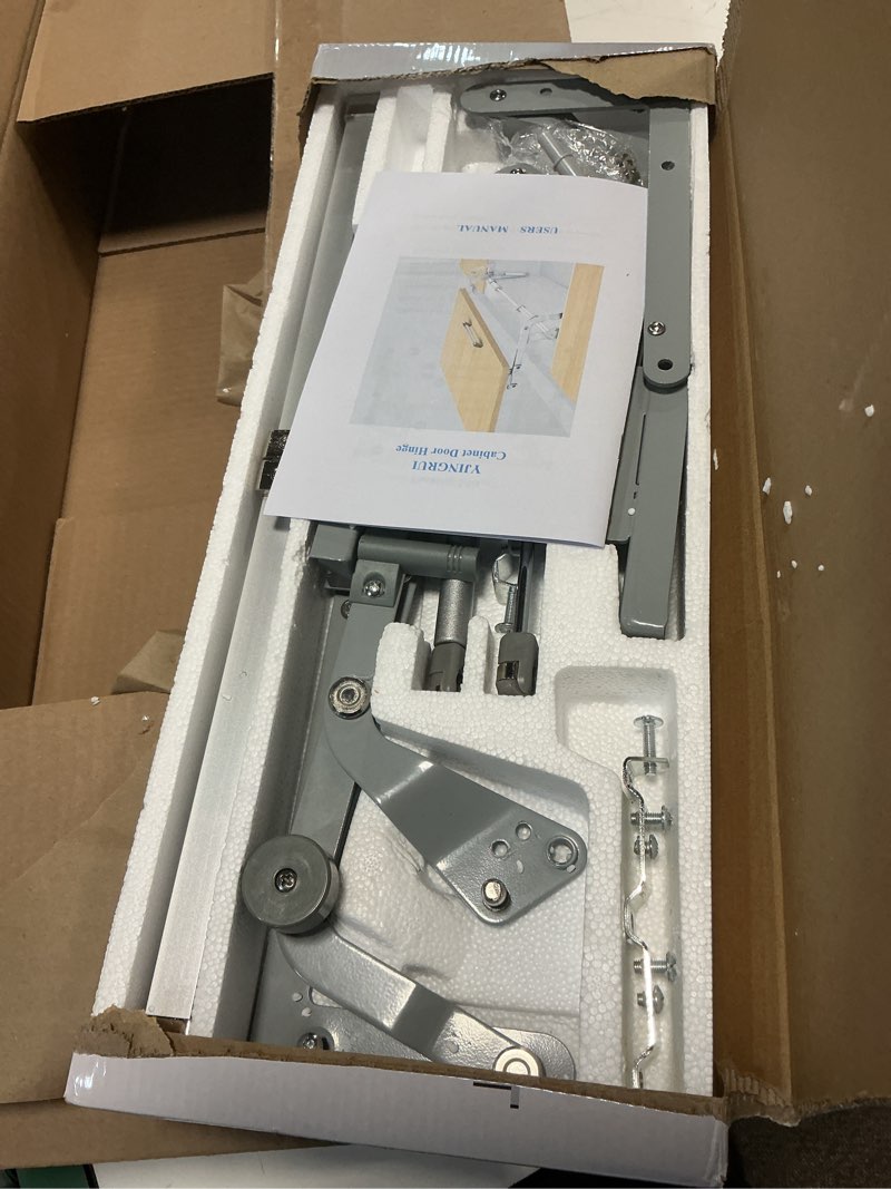 Condition photo showing New/Like New for yjingrui cabinet door lift up hinge, vertical lift hinge, sturdy silent and adjustable, kitchen mechanism hinges with pneumatic arm