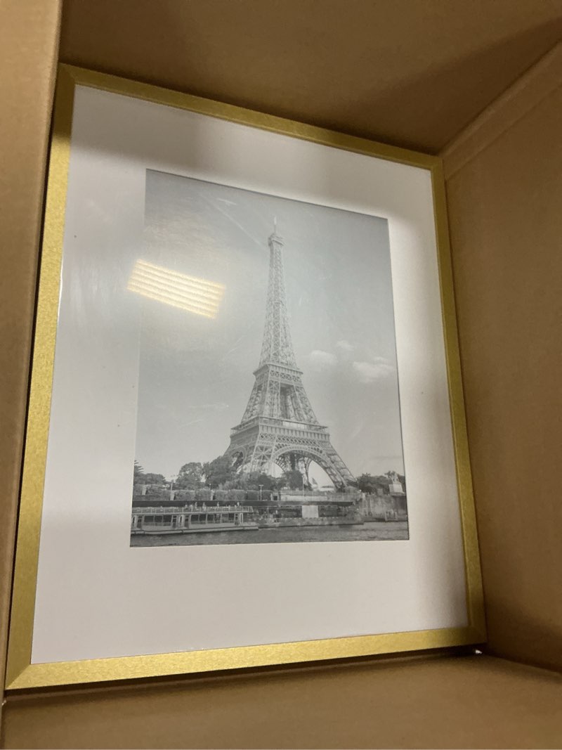 Condition photo showing Good Condition for upsimples 16x20 Picture Frame, Display Pictures 11x14 with Mat or 16 x 20 Without, Wall Hanging Post