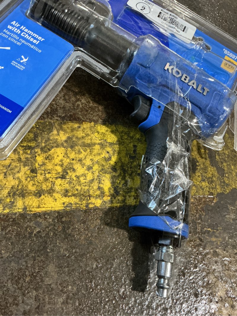 Condition photo showing As Is for kobalt air hammer with chisel