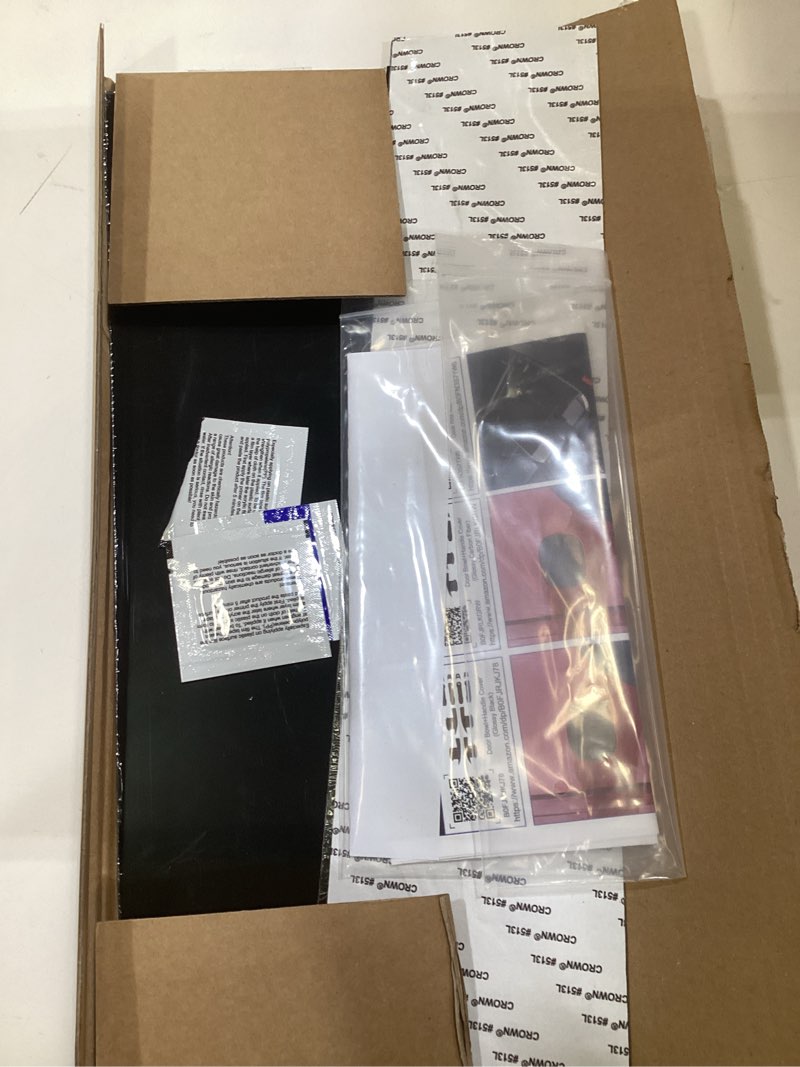 Condition photo showing As Is for b pillar molding trim compatible with 2019-2026 chevy silverado gmc sierra 1500 rear sliding window trim b pillar molding cover replacement for 2019-2026 chevy silverado accessories