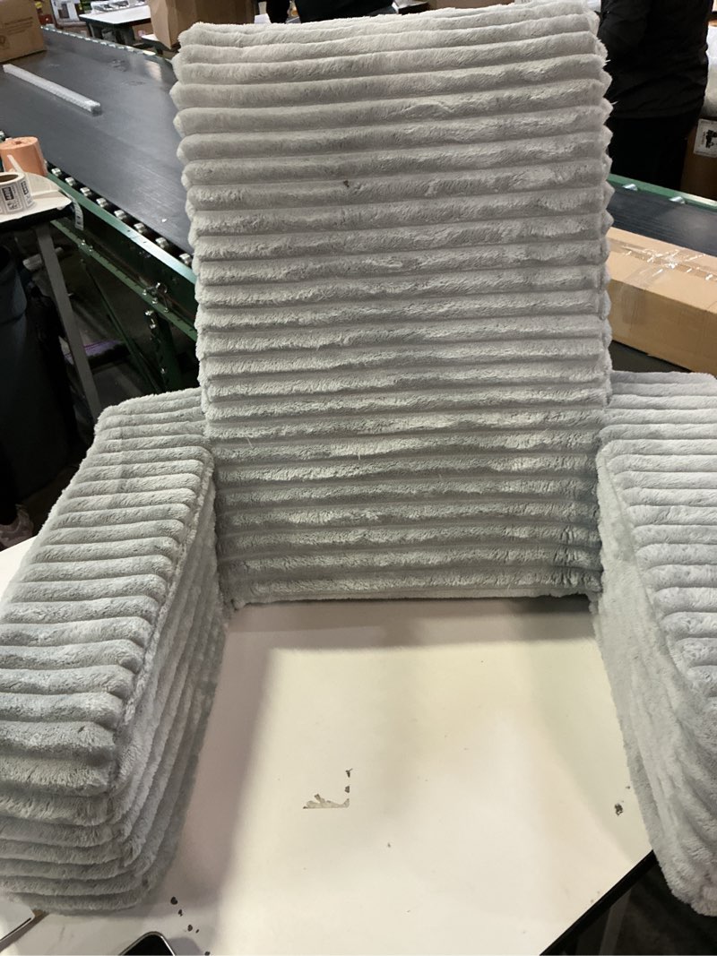 Condition photo showing As Is for ENITYA Back Pillow for Bed Sitting up, Reading Pillow for Sitting in Bed Adult, Back Support Chair Pillow for Sitting up Reading/Resting/Post Surgery/Watching TV/Gaming,Light Grey Light Grey XL(5'3"-5'11")