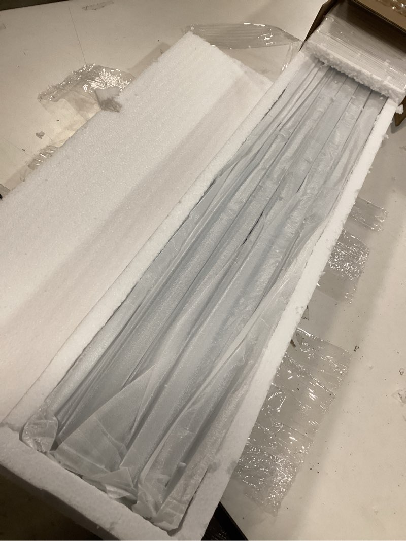 Condition photo showing Good Condition for Curtain Track, Ceiling Curtain Track for Room Divider, Ceiling Mount Rail Set with Roller Hooks, White, 12ft - 18ft white 12ft - 18ft