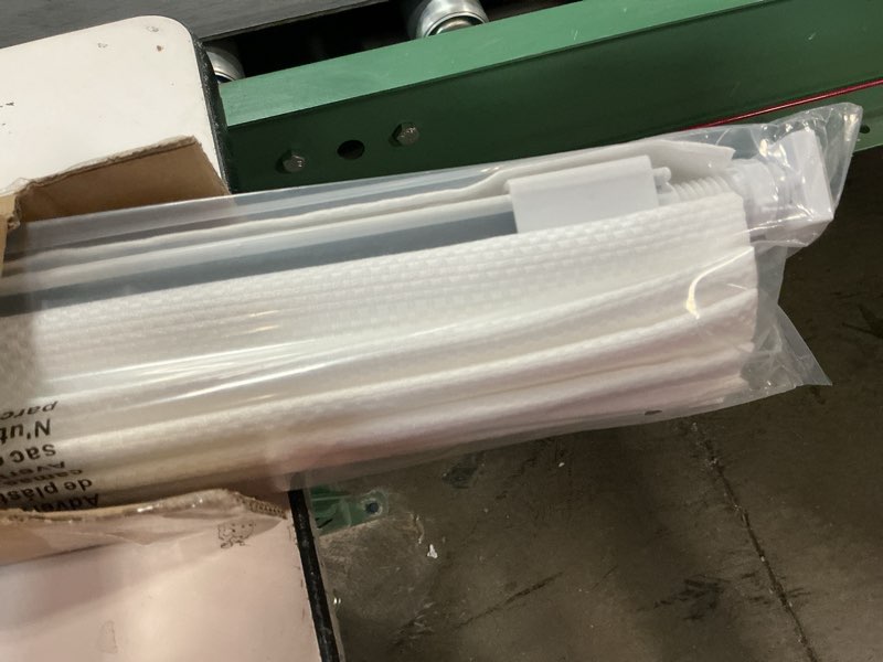 Condition photo showing Good Condition for LazBlinds Cordless Roman Shades - No Tools No Drill Easy Install Blackout Window Blinds, Thermal Insulated Room Darkening with UV Blocking for Bedroom/Living Room, Window Size 34" W x 48" H, White White 34"W x 48"H