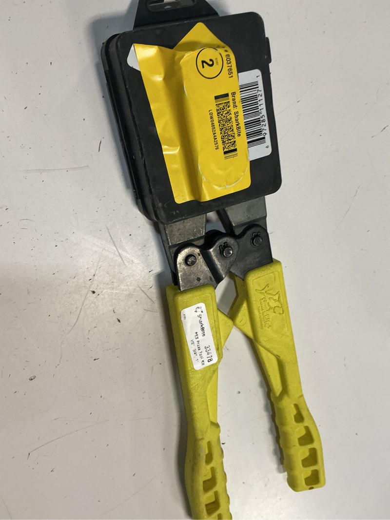 Condition photo showing As Is for sharkbite 1/2-in to 1-in pex press tool