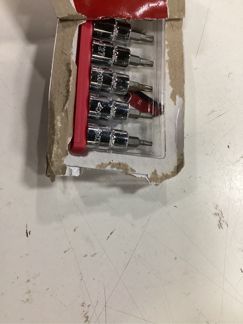 Condition photo showing Good Condition for 3/8 in. drive tamper proof torx bit socket set (8-piece)