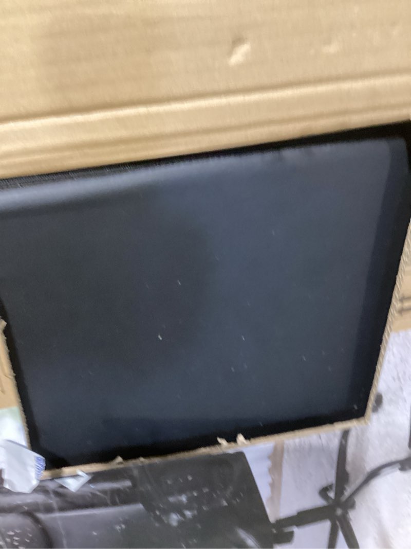 Condition photo showing As Is for mainstays executive ergonomic high back leather home office desk chair, black
