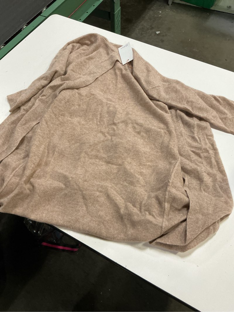 Condition photo showing Good Condition for quince 100% cachemire robe xs oatmeal brown